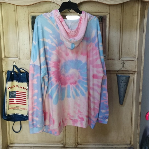 Women's Tye-dye sweatshirt - Picture 3 of 6